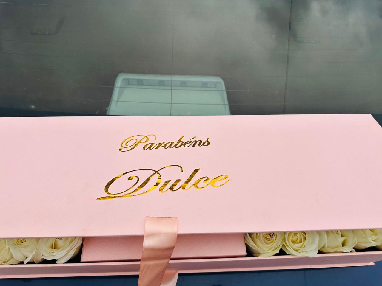 Caixa personalizada 'Parabéns Dulce'